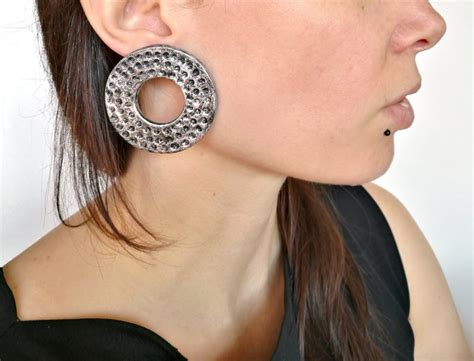 Front Facing Hoop Earrings Large Circle Ring Earrings For Women Big