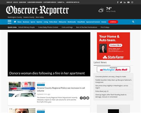Observer Reporter Obituaryclassified