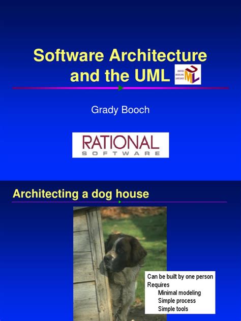 Softwarearchitectureandtheuml Grady Booch Unified Modeling Language Conceptual Model