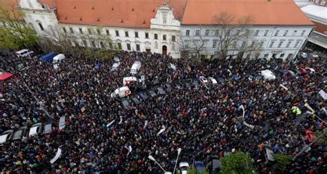 Slovaks Join Protest Wave Rippling Through Eastern Europe