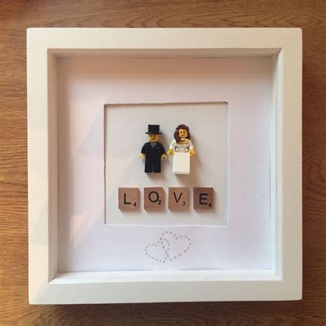 Wedding T Lego Bride And Groom Picture Frame Personalised T
