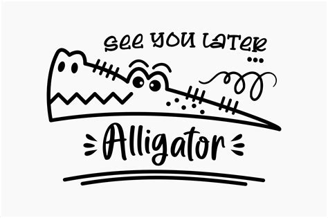 See You Later Alligator Grafik Von Berridesign · Creative Fabrica