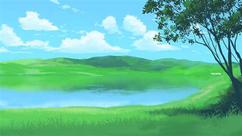 Sunny Lake Scene By Mclelun On Deviantart