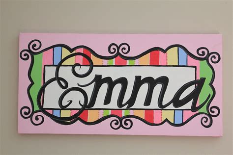 Name Painting On Canvas By Gnatsgnamecreations On Etsy 8500 Word