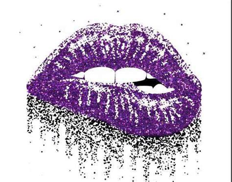 Glitter Art Glitter Lips Sparkle Lips Glamour Print Lip Wallpaper