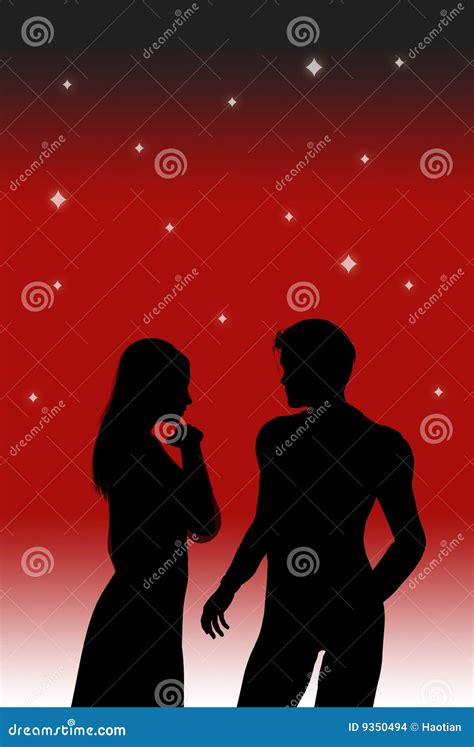 Lovers First Meeting Stock Images Image 9350494