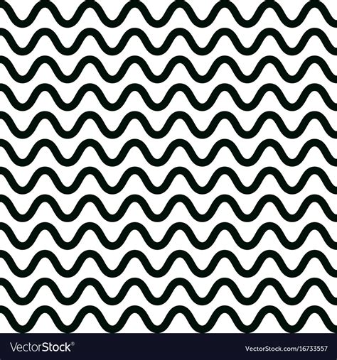 Wave Pattern Design Graphic Wavy Lines Royalty Free Vector