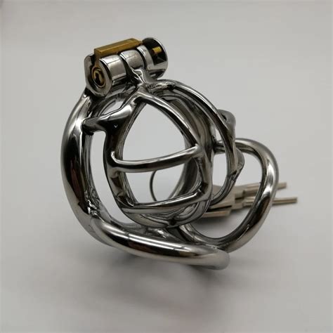 New Prevent Extramarital Sexmini Cock Cagestainless Steel Male Chastity Devicepenis Lock