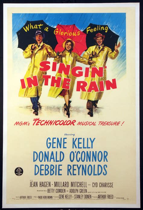 The image of him swinging from a lamppost in the rain, delighted at falling in love, is one of the great images in film history. Movie Posters, Lobby Cards, Vintage Movie Memorabilia ...