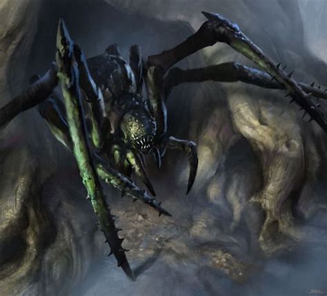 Blight Spider In 2019 Fantasy Creatures Fantasy Monster Spider Art