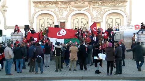 مظاهرات معارضة ومؤيدة لقرارات سعيد في العاصمة تونس فيديو Dailymotion