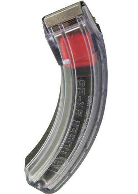 Ruger Magazine Bx 25 Clear 1022 22 Lr 25 Round Mag Abide Armory