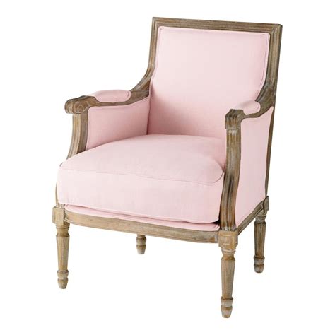Think about pairing it with a coordinating rug or cushion in a the credit advertised is provided by an external credit provider; Linen armchair in pink Casanova | Maisons du Monde