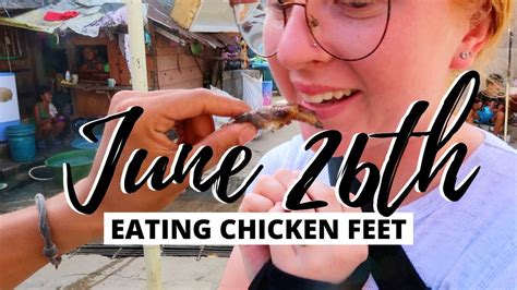Eating Chicken Feet Bbq Philippines Youtube