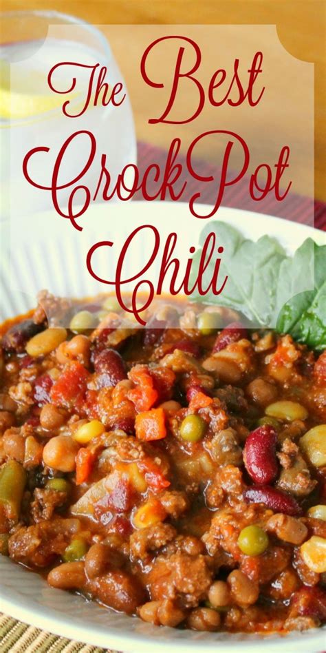 The Best Crock Pot Chili