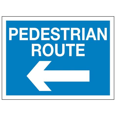 Pedestrian access (Arrow Left) - Linden Signs & Print