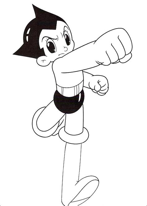 They are determined, courageous, compassionate, kind, respectful and honest. Astro Boy coloring pages to download and print for free