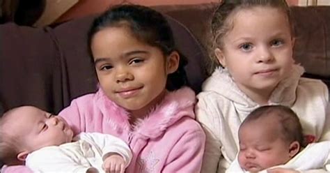 British Couple Has Black And White Twins Twice