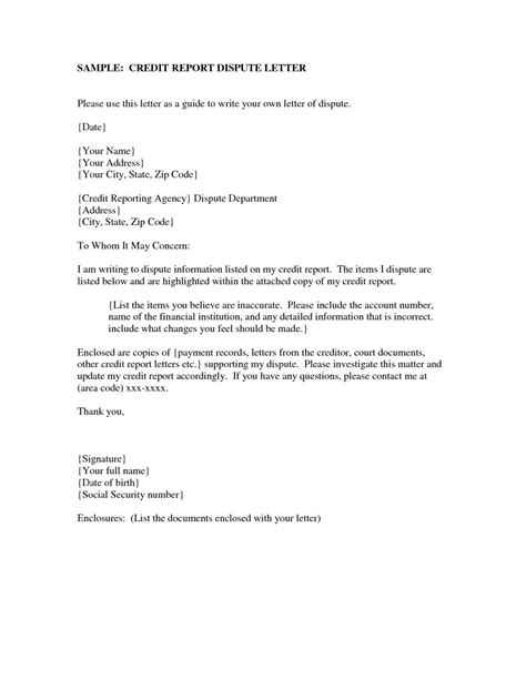 How to write a dispute letter. 609 Dispute Letter to Credit Bureau Template Examples ...