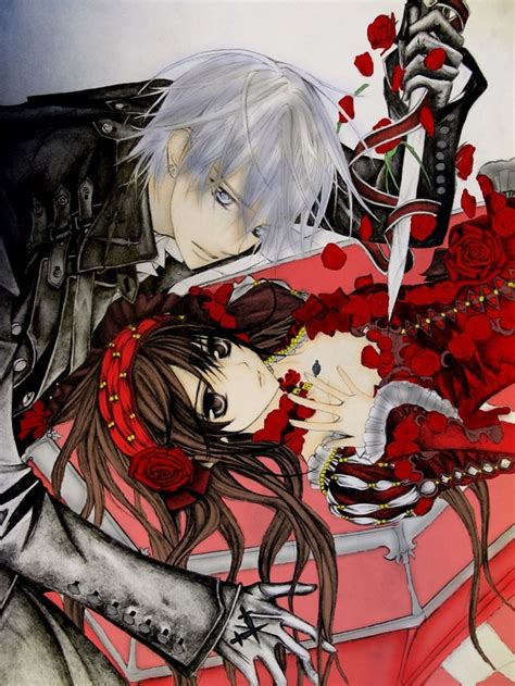 She sweeper all of her precious hair into her hands, collecting it and straightening it. Vampire Knight Yuki And Zero by JayNightDreams811 on ...