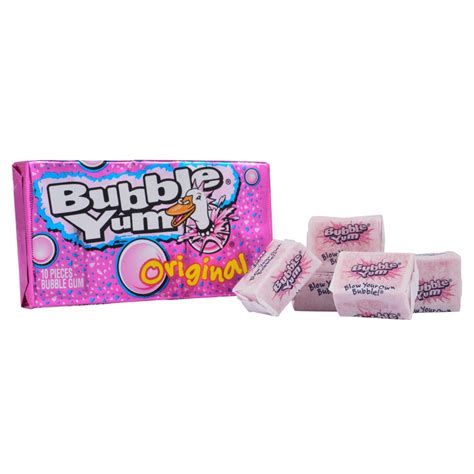 Bubble Yum Original Flavor Bubble Gum Individually Wrapped Oz Pack