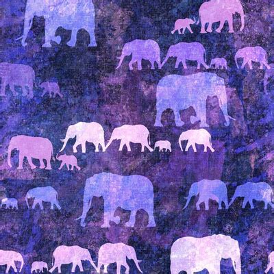 Purple Elephants Fabric Wallpaper And Home Decor Spoonflower