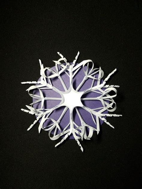 Paper Snowflake Ornament Paper Sculpture Paper Snowflakes Cards
