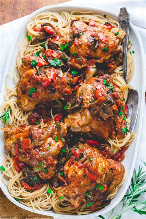 They cook quickly and get so deliciously crispy. slow cooker chicken cacciatore - Healthy Seasonal Recipes