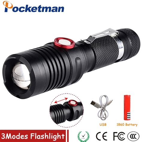 Led Tactical Flashlight Brightest Handheld Flashlights Zoomable Led