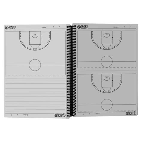 Printed Spiral Notebook For Basketball Coaches
