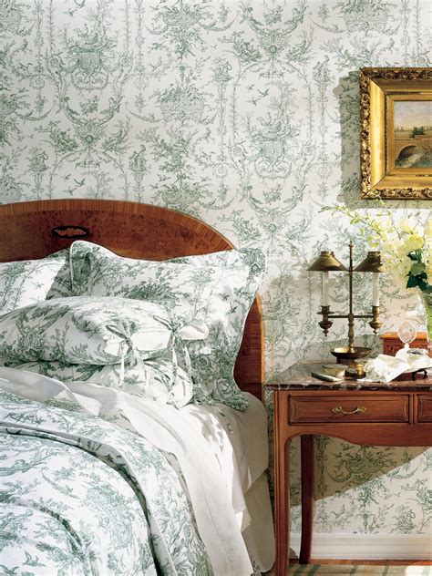 I have often dreamt of having bookshelves in our bedroom but my husband couldn't relate. Toile de Jouy tells a story in your home