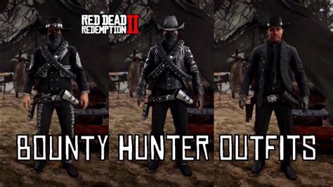 3 Bounty Hunter Outfits In Red Dead Online Outfit Tutorial Youtube