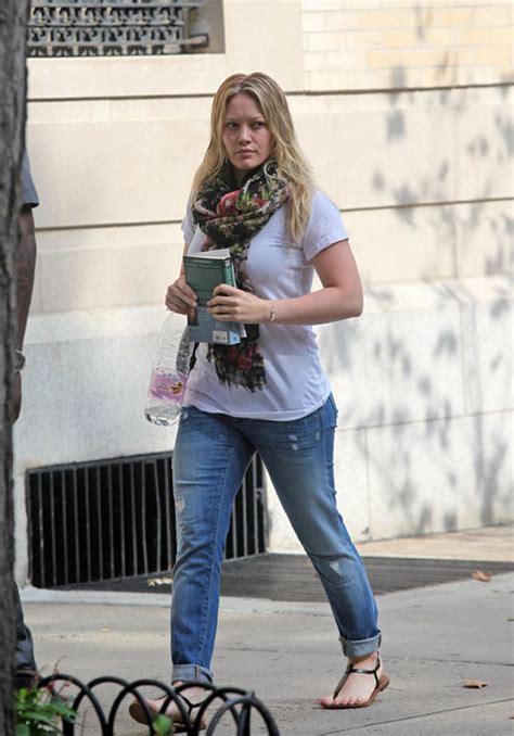 Hilary Duff In Genetic Denim And K Jacques Sandals Upscalehype