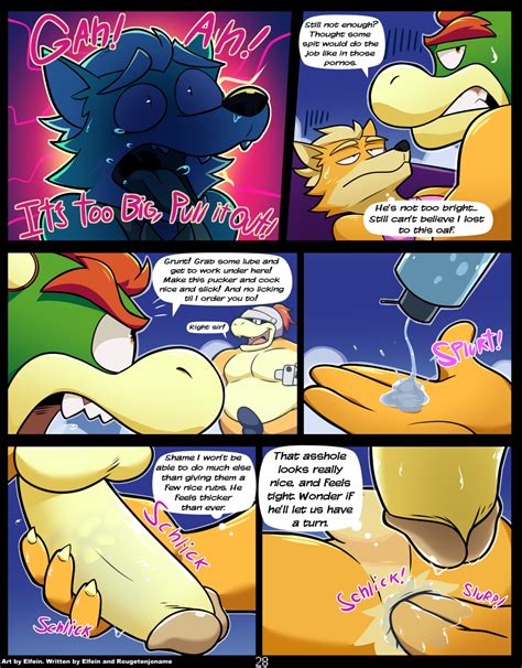 Rule 34 Anal Anal Fingering Anal Sex Anthro Balls Bowser Canine Comic