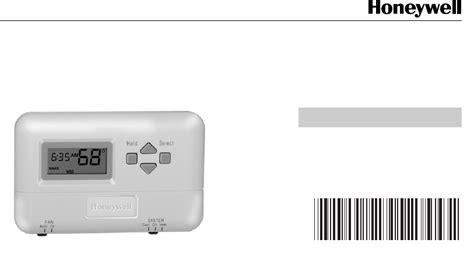Honeywell Thermostat T8000C User Guide | ManualsOnline.com