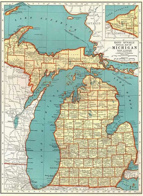 Topographic Map Of Michigan Secretmuseum