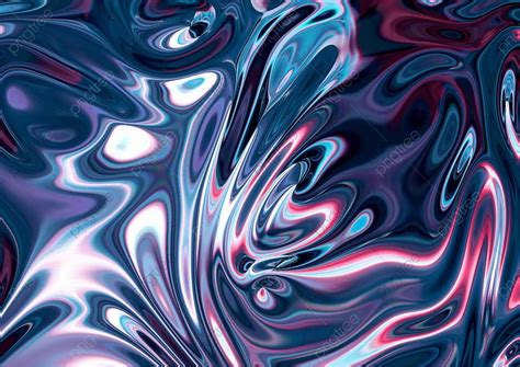 4800x900px 4k Free Download Cyan Red Flowing Holographic Metal