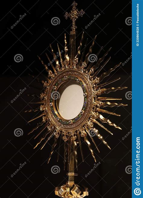 The Blessed Sacrament In A Monstrance Stock Photo Image Of Catholic
