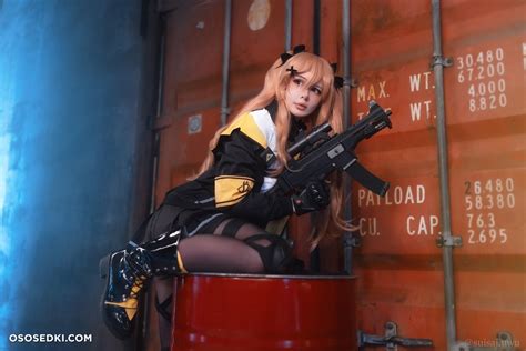 Model Suisai Uwu Suisaiuwu In Cosplay Ump 9 From Girls Frontline 3 Leaked Photos From