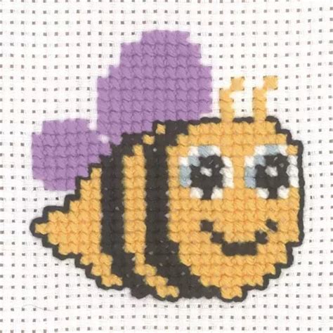 Bumble Bee Counted Cross Stitch Kit By Permin Uk