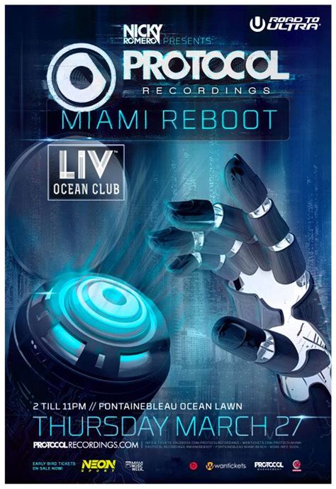 Thursday 27 Protocol Miami Reboot Liv Ocean Club 2 11pm Ocean Club