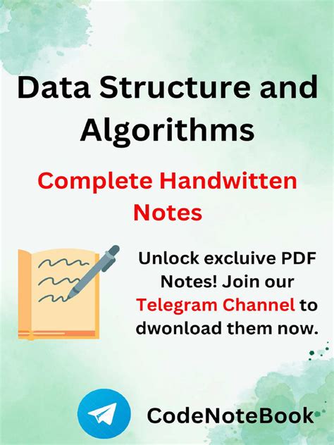 Data Structures And Algorithms Handwritten Notes Pdf