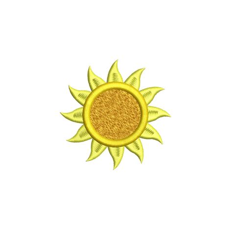 Sun Machine Embroidery Design Instant Download