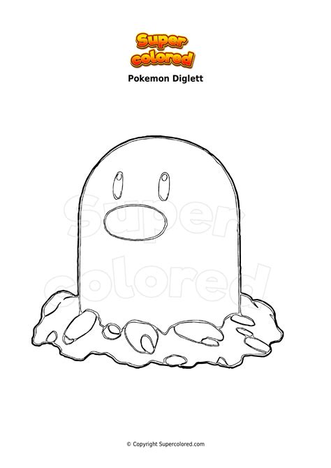 Dibujo De Diglett De Pokemon Para Imprimir Loca Tel