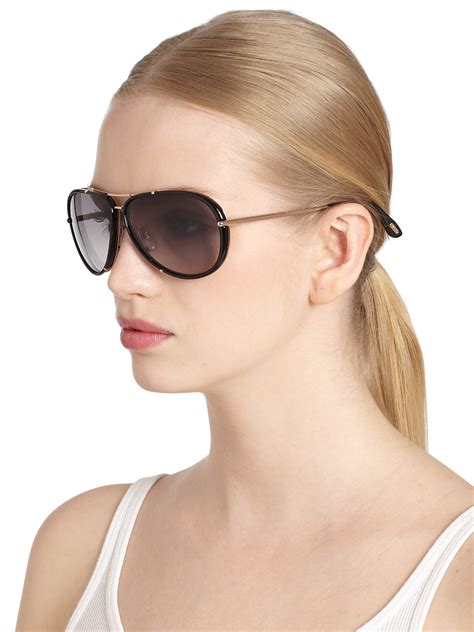 Lyst Tom Ford Cyrille 63mm Aviator Sunglasses In Black