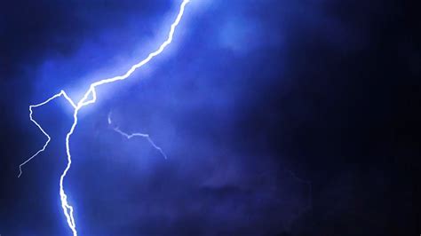 Lightning Strikes And Thunderstorm Background Animation Video Effect