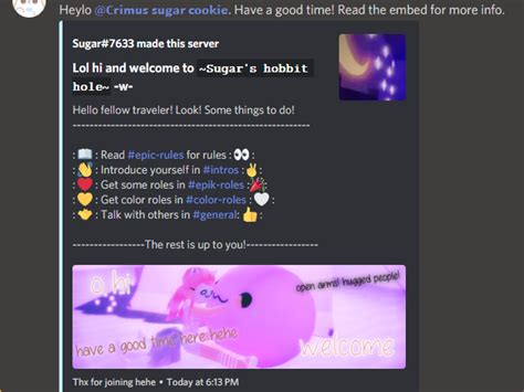 Embed Time Discord Server Roles Ideas Discord How To Introduce Yourself