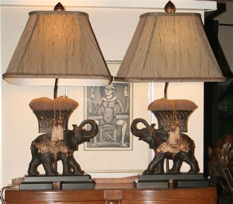 A Pair of Frederick Cooper Bronze Elephant Lamps by TheOldGreenGarage