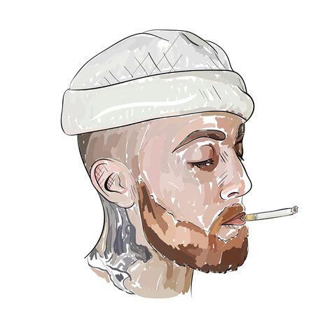 Mac Miller Illustration #macmiller Mac Miller Illustration #macmiller in 2020 | Mac miller tattoos
