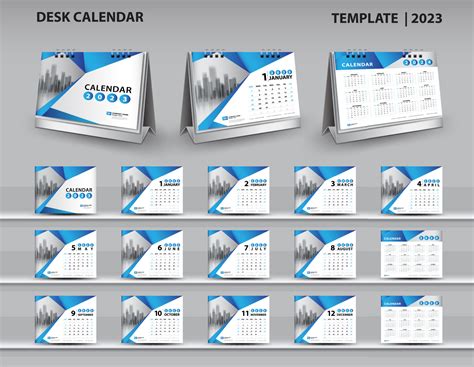 Calendar 2023 2024 2025 Template Desk Calendar 2023 Design Wall
